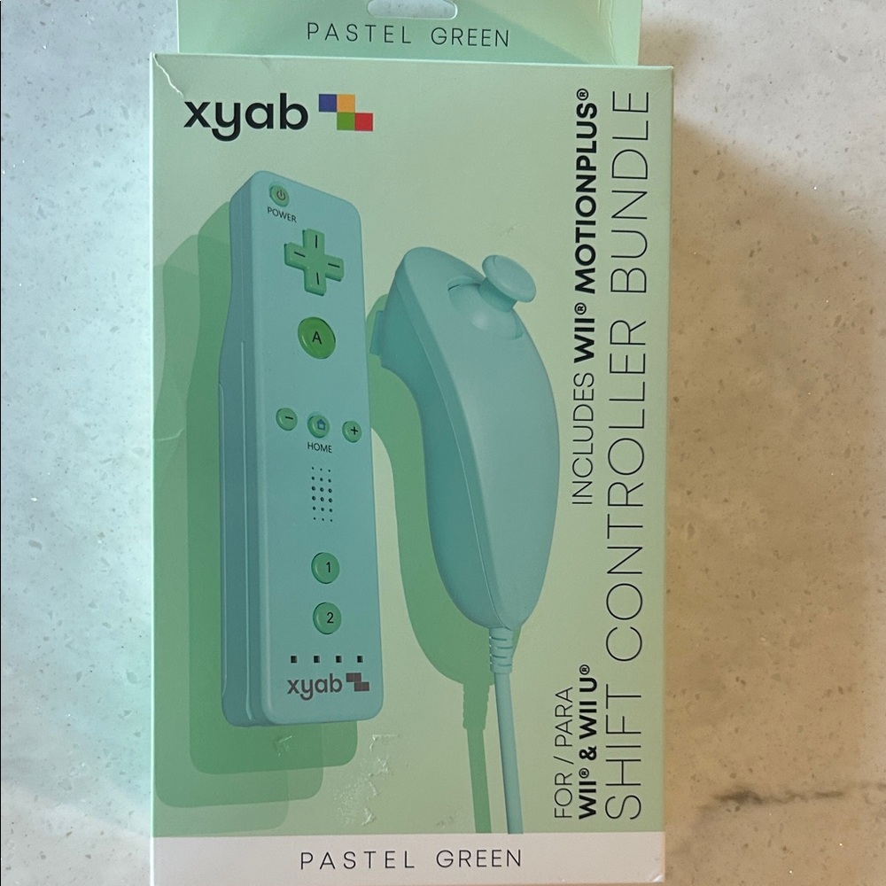 Pastel Green Wii MotionPlus Controller Bundle